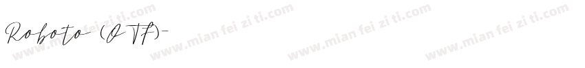 Roboto (OTF)字体转换